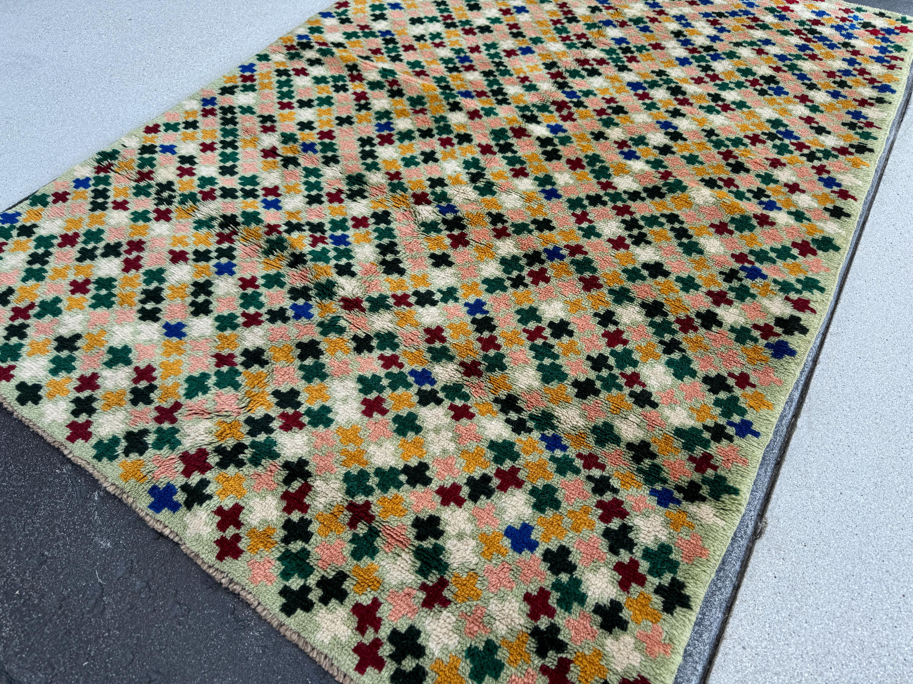 4x6 (120x180) ハンドメイド ヴィンテージ アフガン バルーチ ラグ