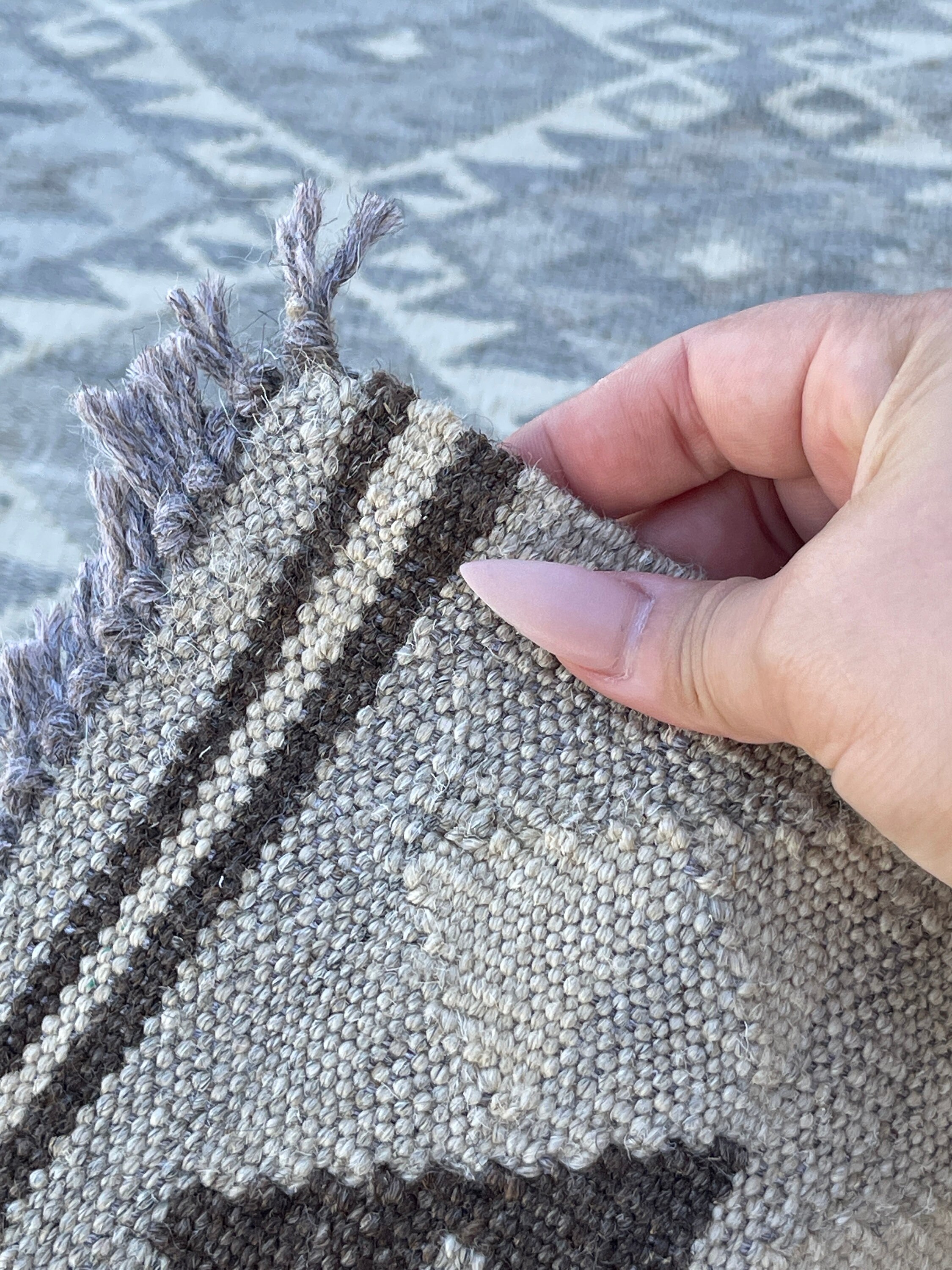 3x10 90x305 Handmade Afghan Kilim Runner Rug Light Grey Etsy UK