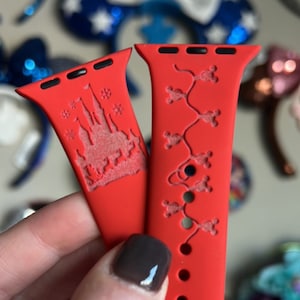 Disney Inspired Christmas Watch Band | Festive Watch Band | Holiday Watch Band | Green Xmas Watch Band | Magic Kingdom Inspired Band