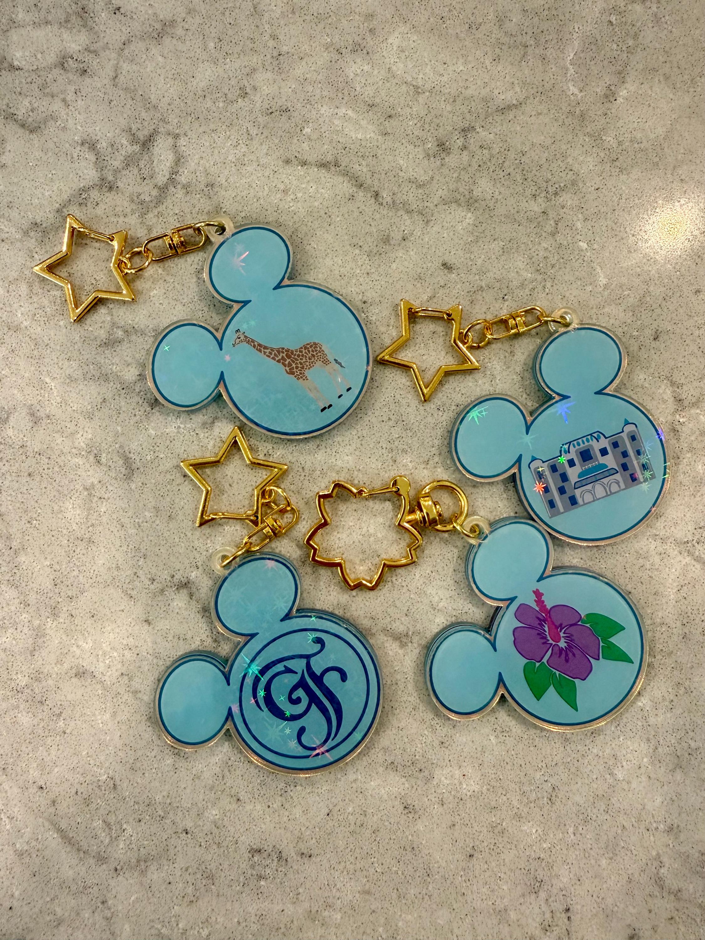 DVC Disney Vacation Club Inspired Keychain Bag Charm -- Grand Floridian ...