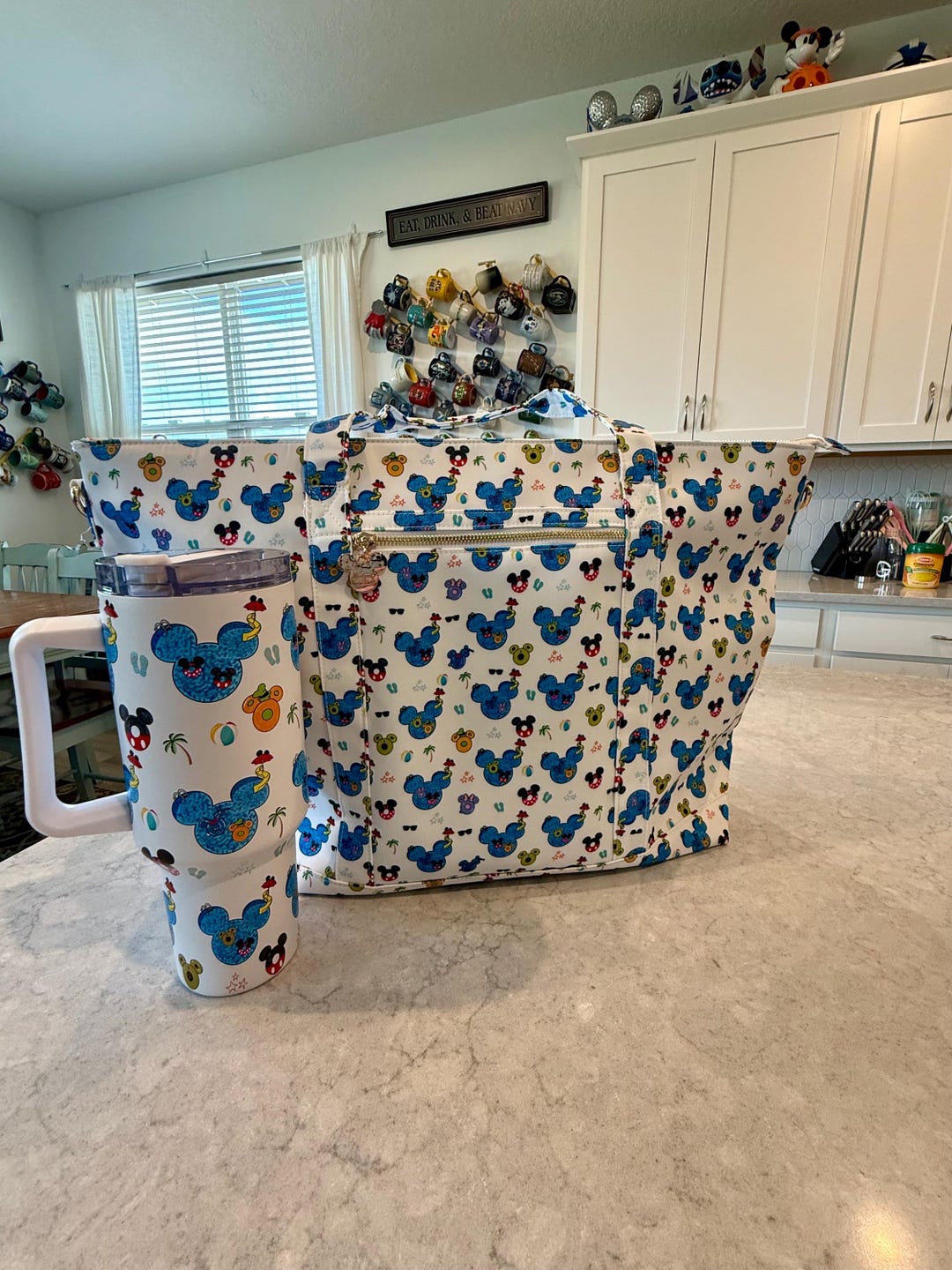 Floatie Friends WATERPROOF Beach Pool Cruise Resort Tote Bag Disney Inspired Mickey Minnie Daisy Donald Goofy Pluto