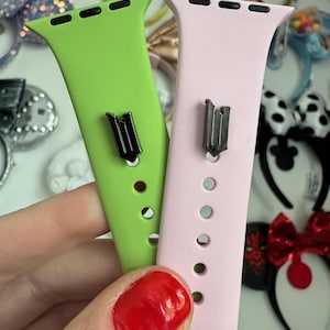 Wicked W Inspired Watch Band Charm Accessory Apple Fitbit Samsung Galaxy Elphaba Glinda Movie Defying Gravity Shiz Movie Musical Witch