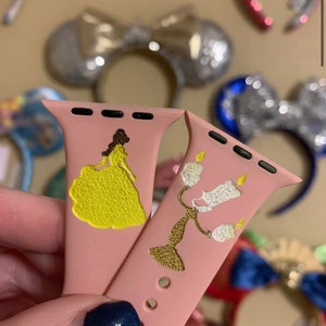 Enchanted Rose Princess Inspired Watch Band Accessory Apple Galaxy Fitbit Replacement Band