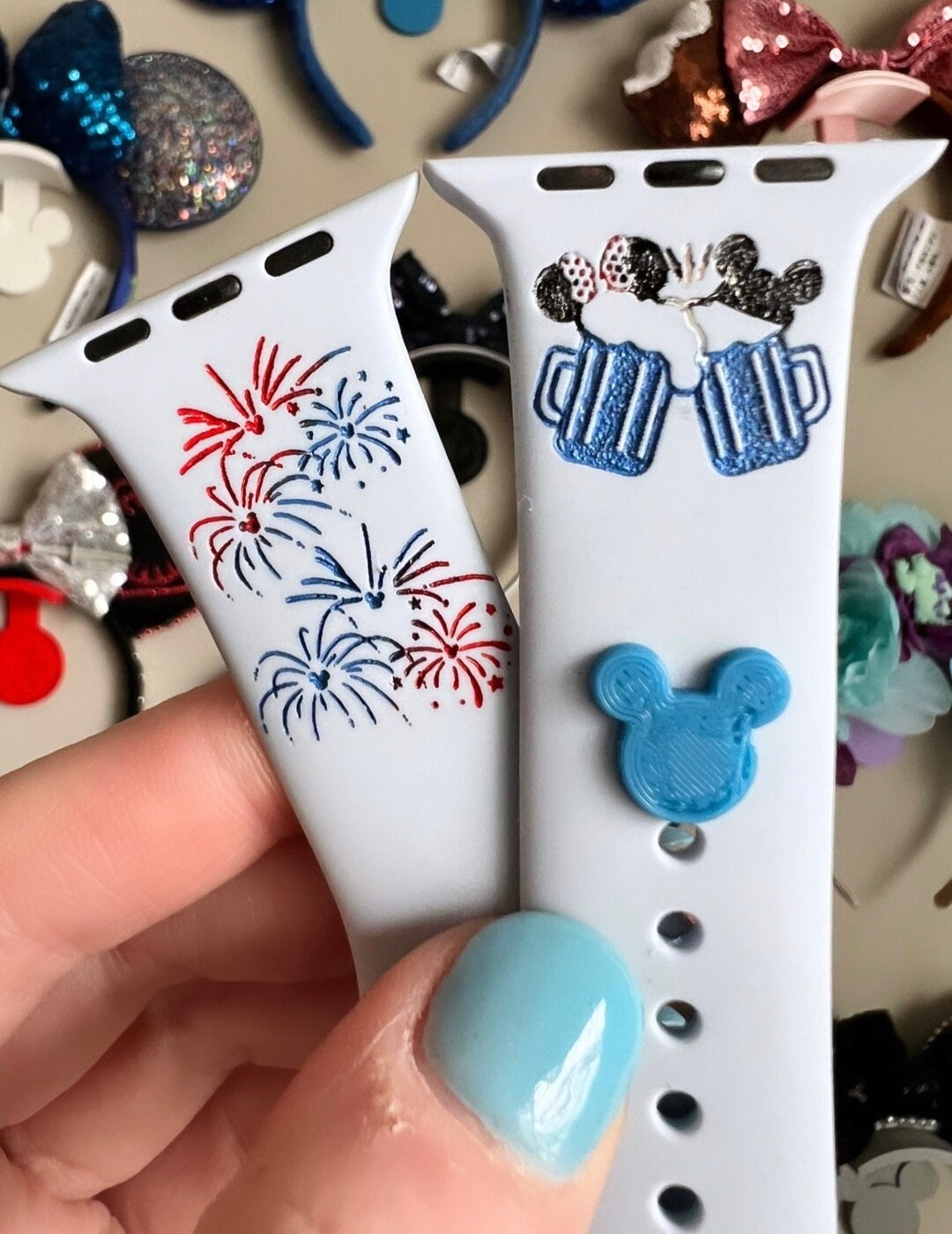 Great 1 Lot de 4 bracelets extensibles en silicone avec drapeau américain, Silicone, Pas de type gemme Great 1 Lot de 4 bracelets extensibles en silicone avec drapeau américain, Silicone, Pas de type gemme