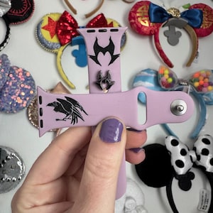 Sleeping Maleficent & Sidekick Villains Halloween Disney Watch Accessory