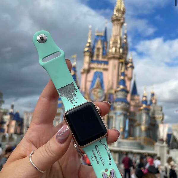 Bracelet de montre inspiré de la demande de retour - Bracelet de remplacement Apple Galaxy Fitbit version Walt Disney World