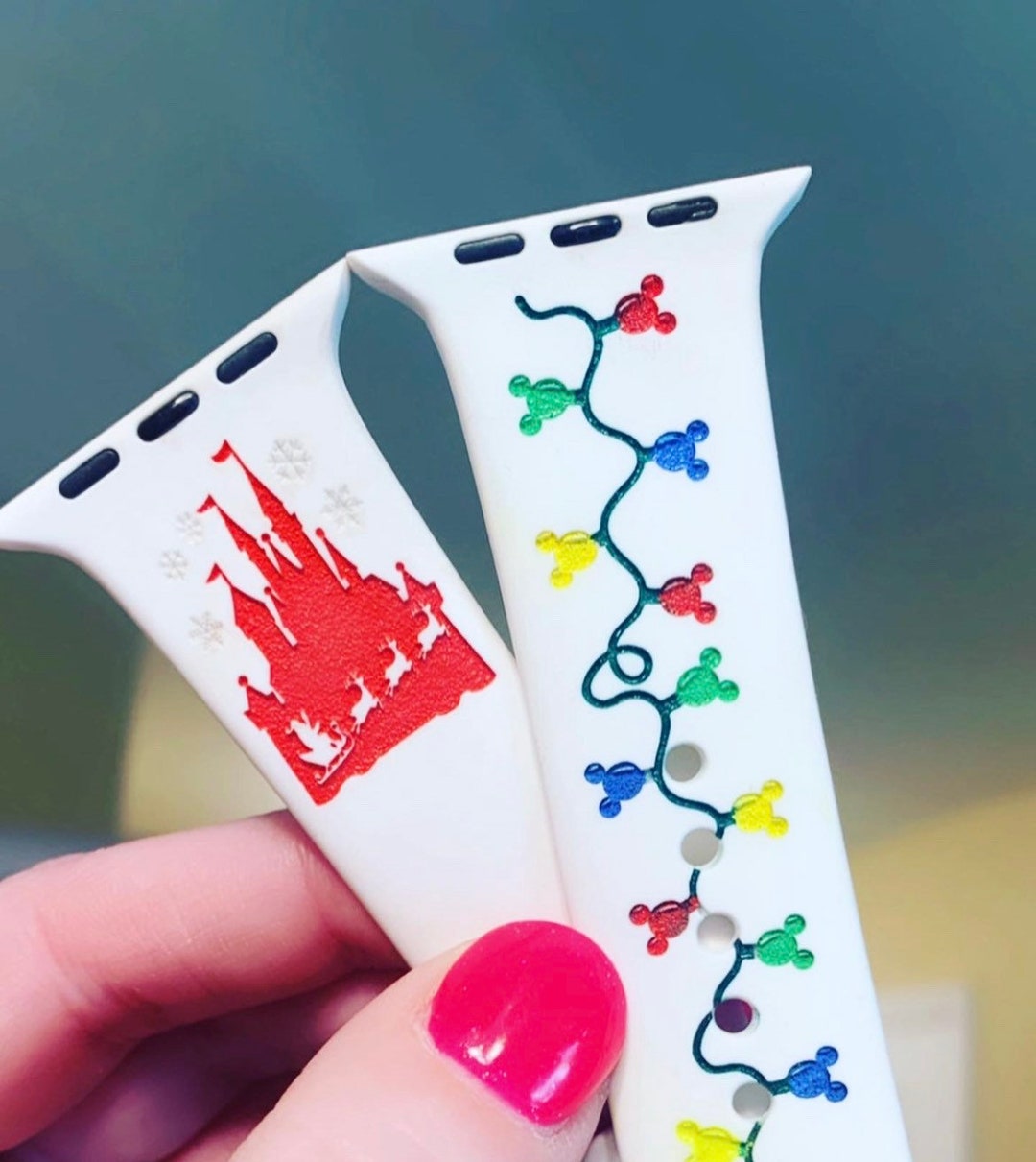 Disney Inspired Christmas Watch Band Festive Watch Band Holiday Watch