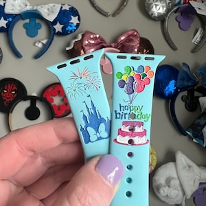 Disney Birthday Inspired Snacks Cake Celebration Watch Band Accessory with  Apple Galaxy Fitbit Replacement Band