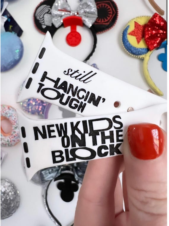 NKOTB Inspired Watch Band: Apple, Samsung, Fitbit Versa Replacement