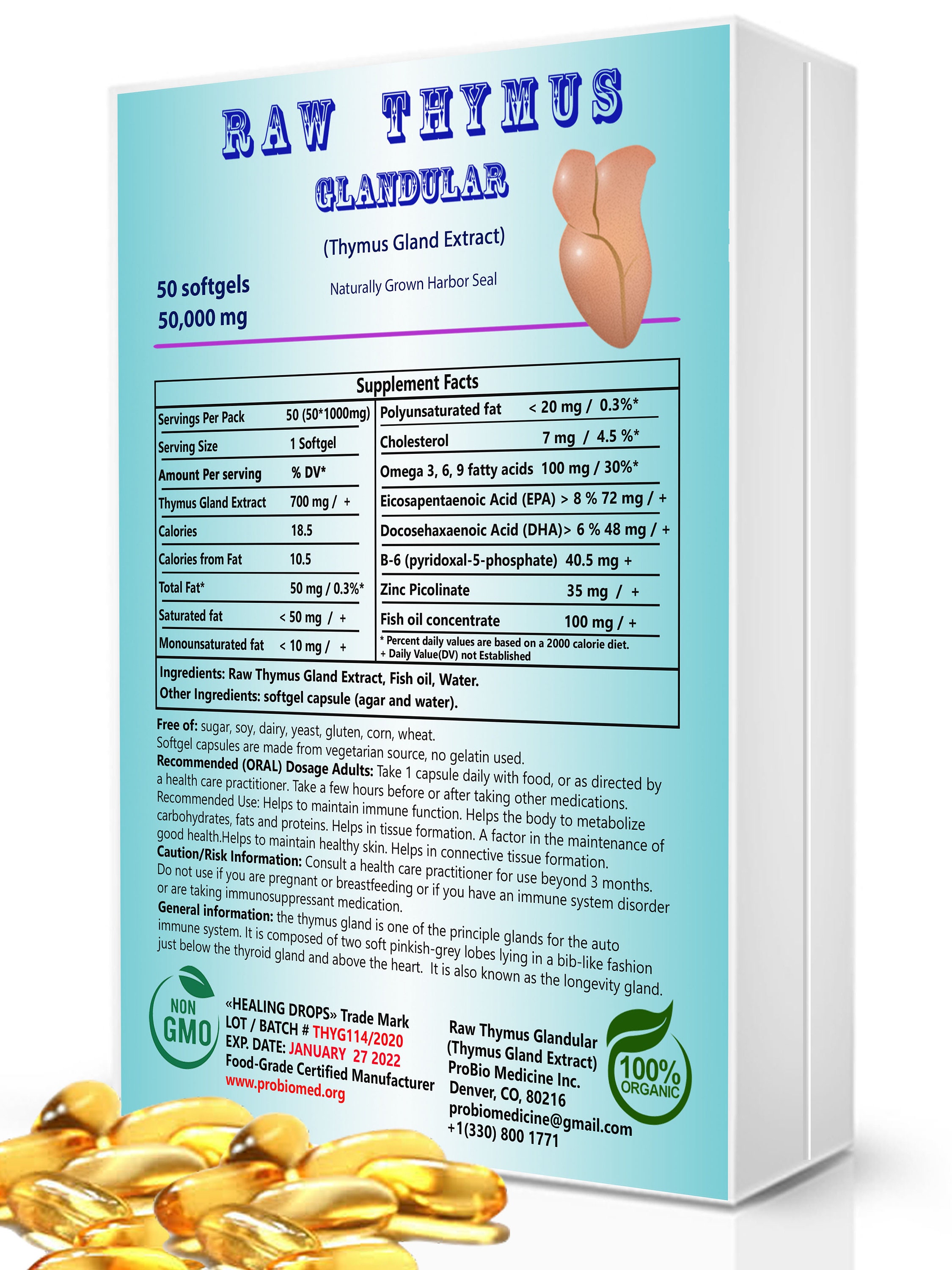 Thymus Glandular Extract Raw Tissue healing Etsy