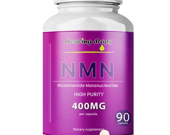 Cápsulas de mononucleótido de nicotinamida NMN de 360 mg: NMN de alta pureza al 99 % (90 cápsulas) para el metabolismo energético celular y muscular con NAD+