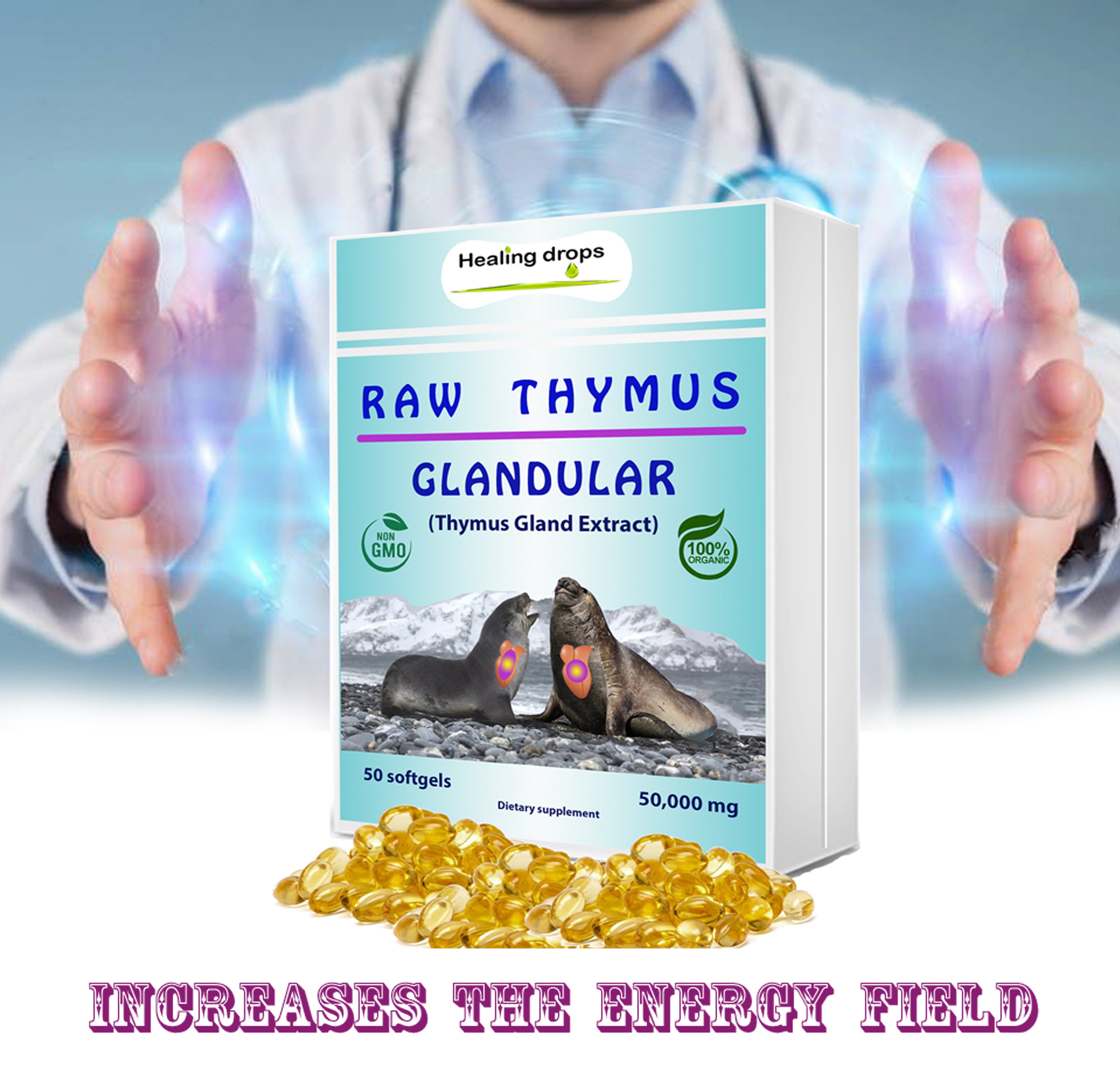 Thymus Glandular Extract Raw Tissue healing Etsy