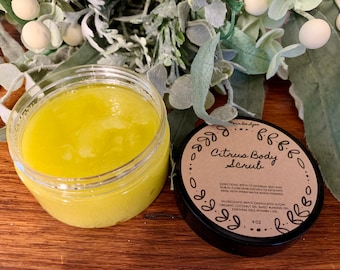 Citrus Sugar Body Scrub: Exfoliating, Nourishing, Natural Oils
