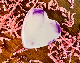Heart shaped handmade soap