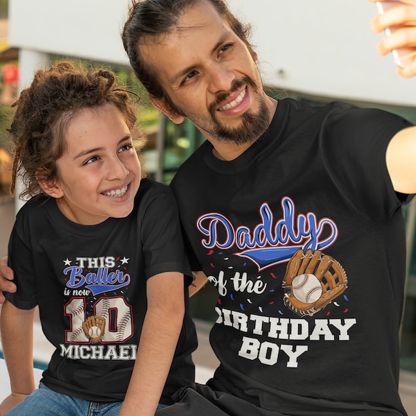 Baseball 10 Year Old Birthday Shirt Etsy