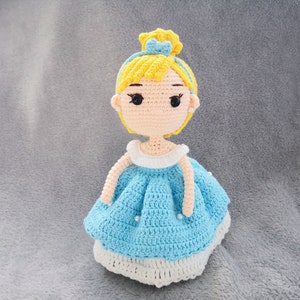 Disney Princess crochet doll | Cinderella | Amigurumi | princess doll | crochet doll | toy | handmade | Christmas gift | present | gift |