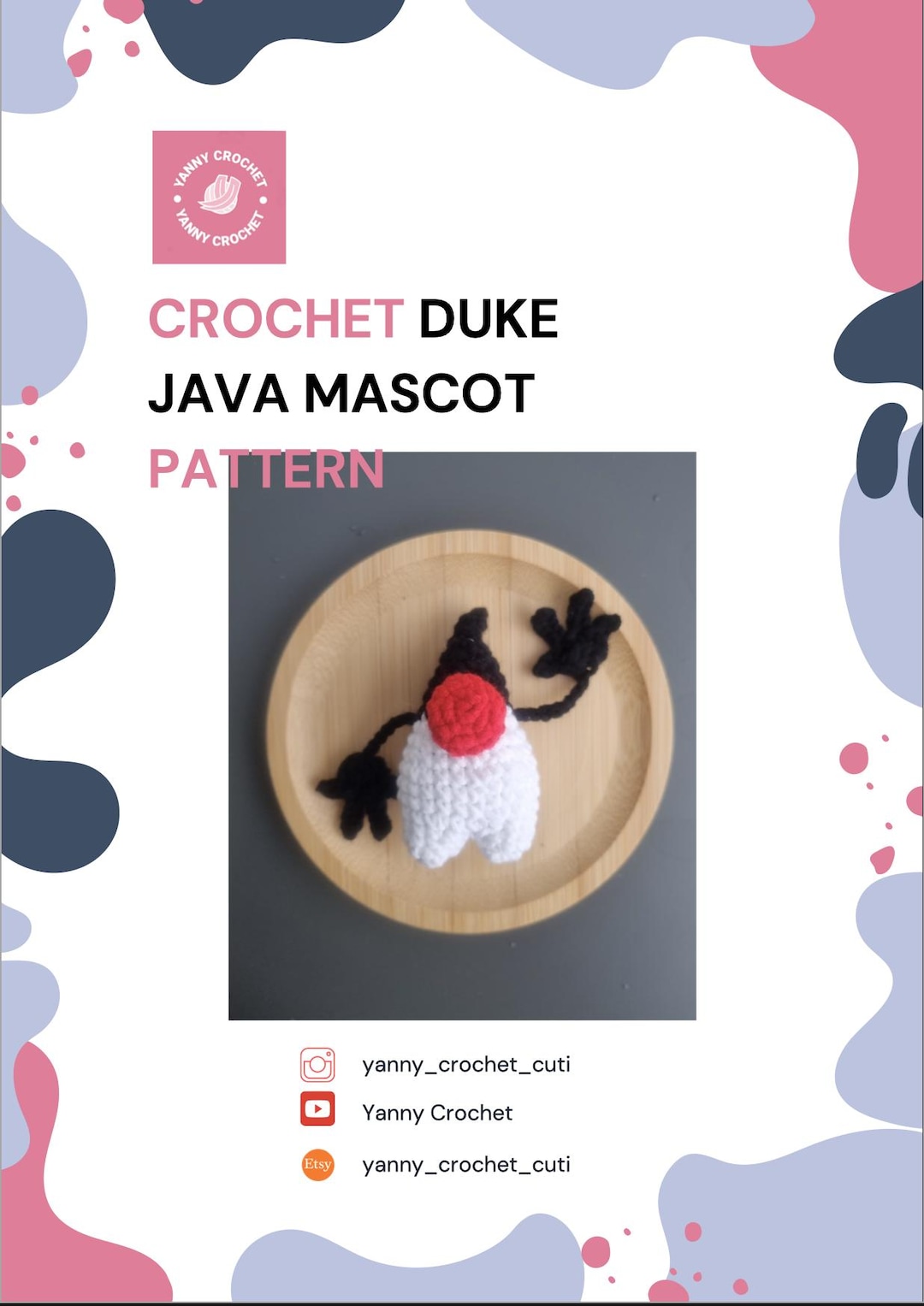 Crochet Duke Java Mascot Pattern Programmer Gift (PDF Pattern) - Etsy