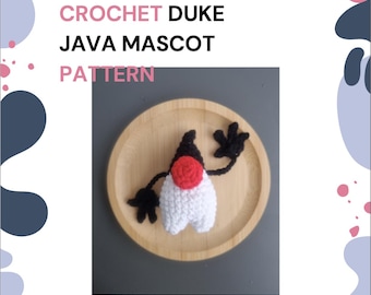 Crochet Duke Java Mascot Pattern Programmer Gift (PDF Pattern)