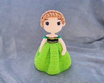 Disney Princess crochet doll | Anna | Frozen | Amigurumi | princess doll | crochet doll | toy | handmade | Christmas gift | present | gift |