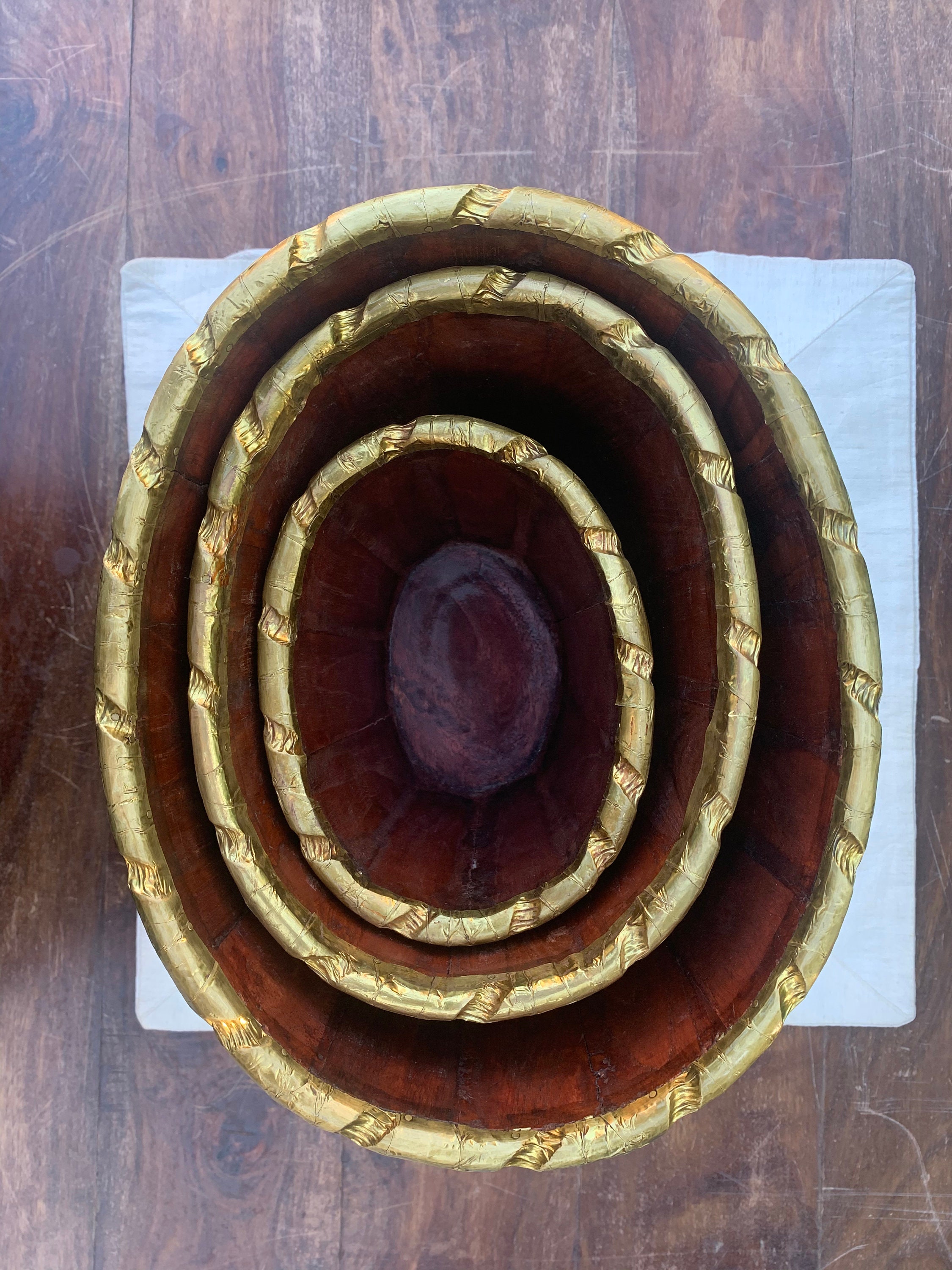 Cubo de cesta de lavandería de madera/ Papelera de reciclaje | Etsy