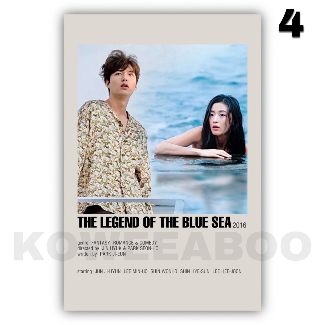 La Legende De La Mer Bleue Légende de la mer Bleue Minimaliste Kdrama Poster Print de | Etsy