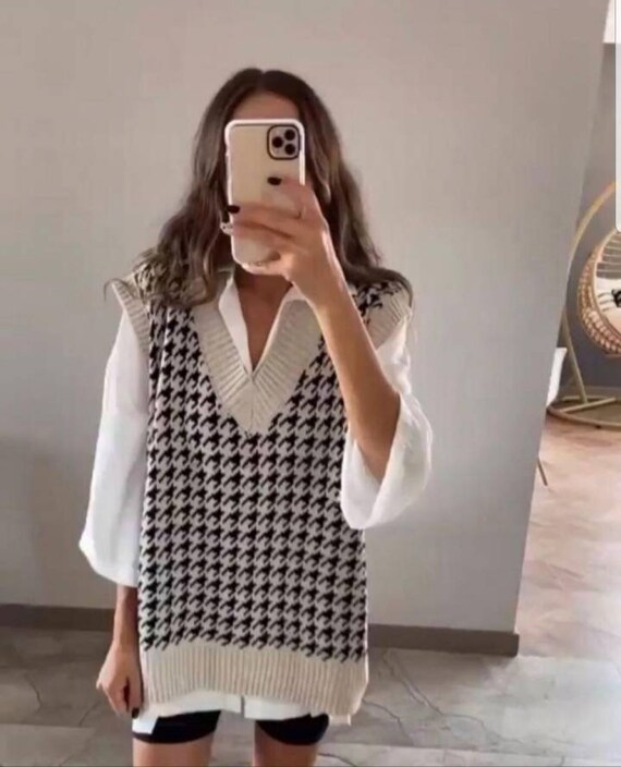 grey sweater vest womens