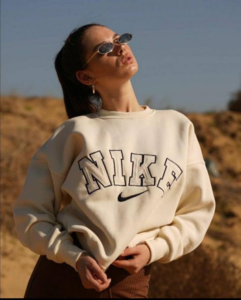 embroidered nike sweater