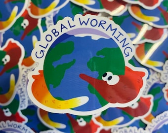 Global worming sticker