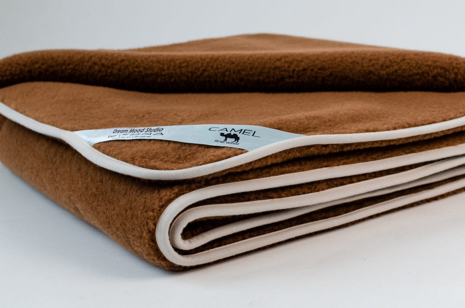 Camel Wool Blanket Double Sided Blanket Wool Blanket Etsy