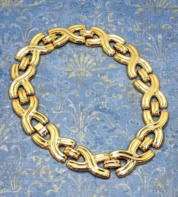 Collier Fantaisie Vintage – Gros Maillons Ancien, Occasion