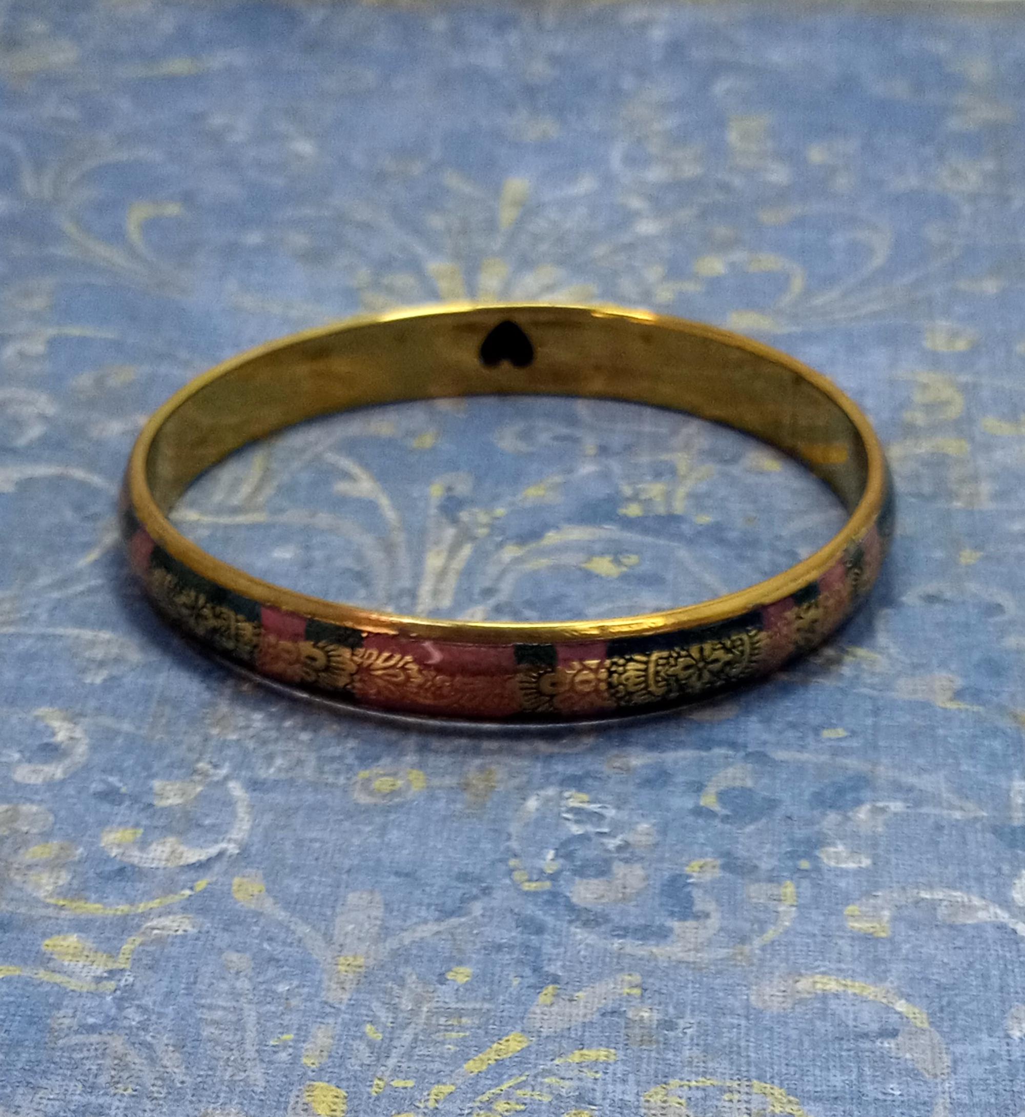 Wynameleri Braccialetto smaltato da donna, realizzato a mano con fiori e fiori, per signora, idea regalo vintage, 2 braccialetti da donna, braccialetti con ciondoli fatti a mano per donne, ragazze e