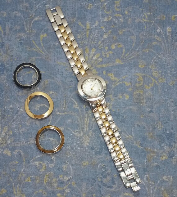 Vintage ECCLISSI Sterling Silver Bezel Change Reversible