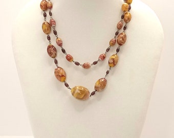 【関税&送料込】Patou Glass And Brass Bead Necklace Patou | Patou coloured glass-bead necklace
