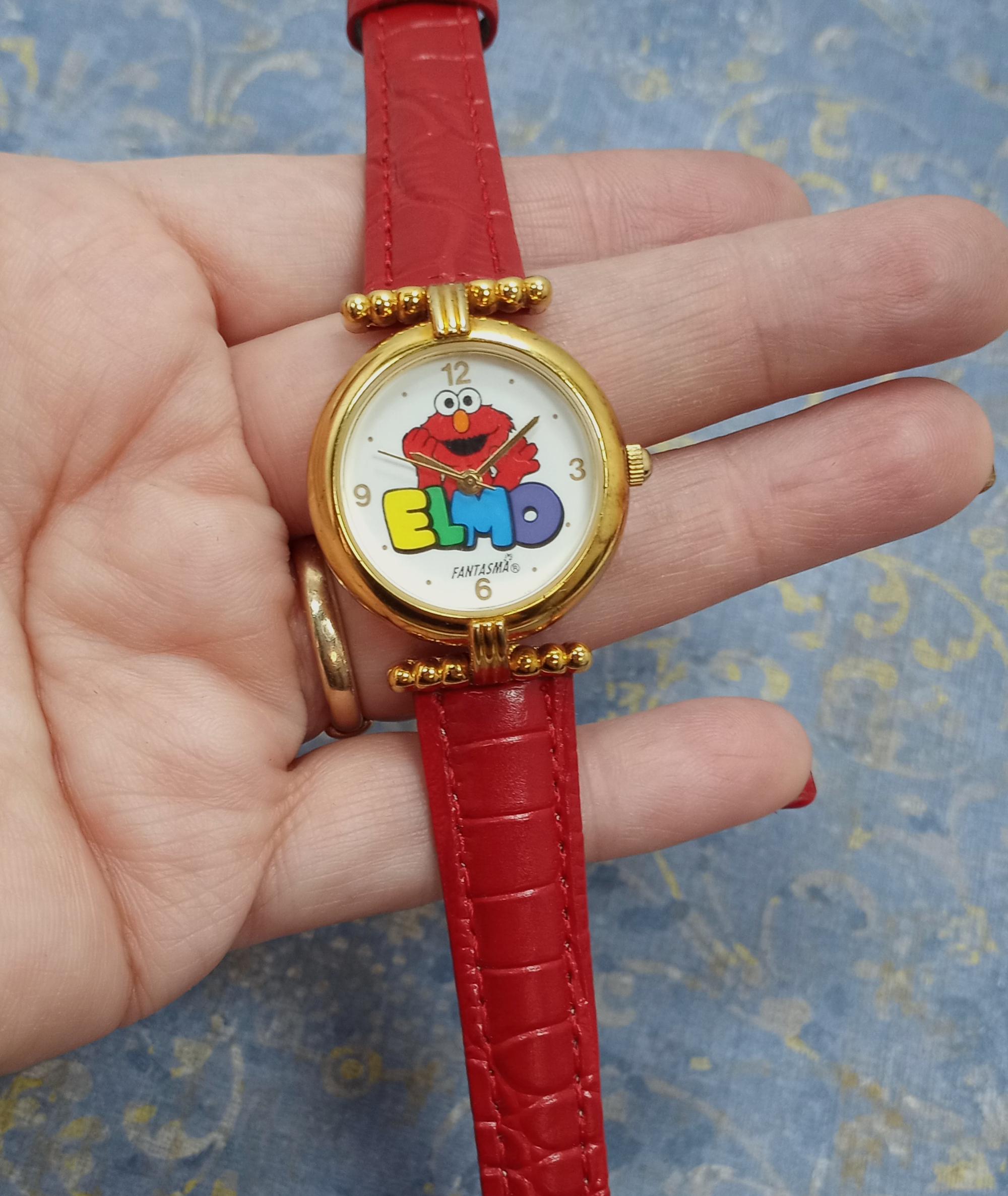 ヴィンテージ エルモ ウォッチ：セサミストリート ゴールドトーン