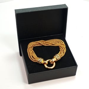 Bracelet multi-chaînes doré