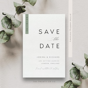 Save The Date Cards With Envelopes, Printed Save The Date Cards, Save The Date Postcard, Save Our Wedding Date - TS17