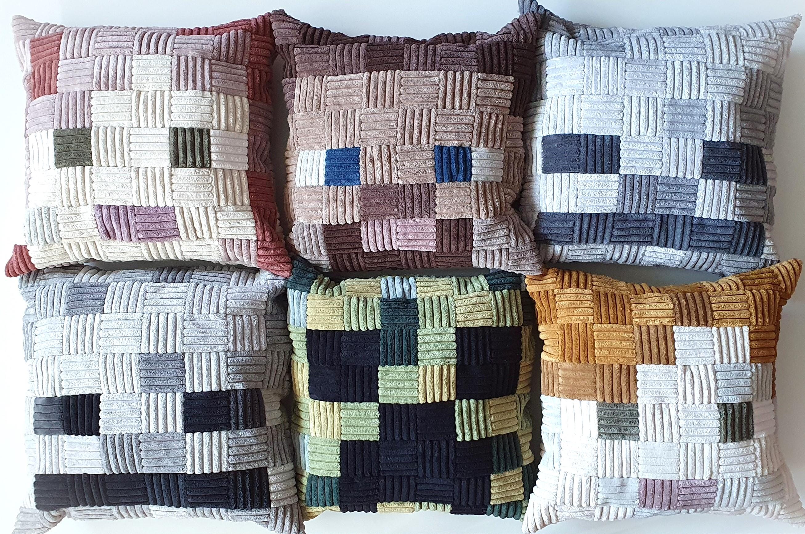 Minecraft Corduroy Pillow, Patchwork Pixel Art Decor - Etsy