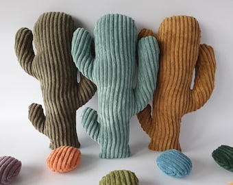 Cuscino di cactus, cuscino per piante, cactus ripieno, decorazione della stanza dei bambini, fiore del deserto di peluche, regalo per gli amanti delle piante grasse