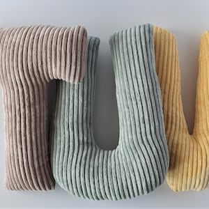 Letras de peluche de dibujos animados, almohadas con letras, letras T, U, V, almohadas de regalo divertidas, almohadas para niños, almohadas decorativas,