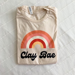 Clay Bae Tee for clay makers, clay T-shirts, polymer clay gifts, pottery and ceramic gifts, clay tees