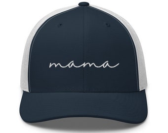 Mama Trucker Cap Embroidered | Mama Cap, Mama Hat, Gift for Mom, Mama, Baseball Cap, Gifts for Mama, Mother's Day Gift, Retro Cap