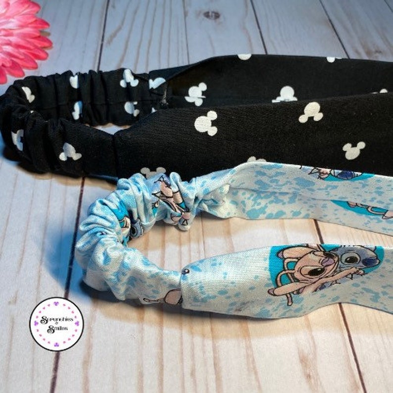 Gifts for Her Gift for Disney Fans Adult Headband Gifts for Girls Elastic Headbands Fabric Headbands Girl\u2019s Headband Disney Headbands