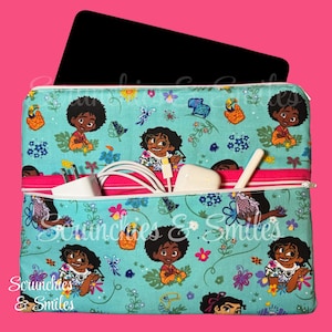 Mirabel Tablet Case, Enchanted Tablet Sleeve, Tablet Case, E-Reader Case, Tablet Accessory, Zipper Pouch, Book Carrier, Cosmetics Bag