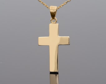 Solid Gold Cross Etsy