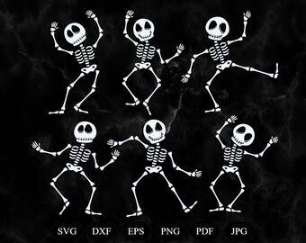 Dabbing Skeleton Svg Etsy
