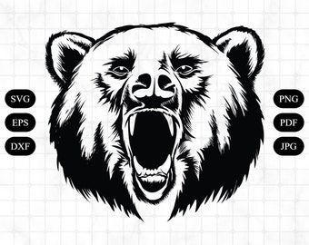 Download Bear Face Svg Etsy