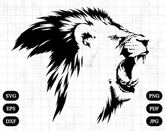 Download White Lion Svg Etsy