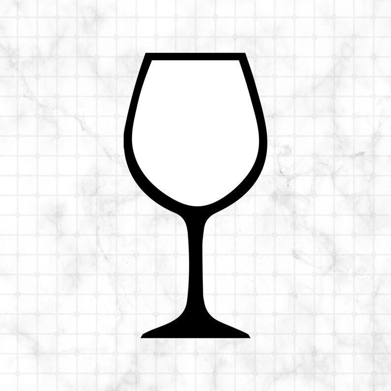  Wine Glass SVG Glasses SVG Wine Glass Clip Art Silhouette Etsy