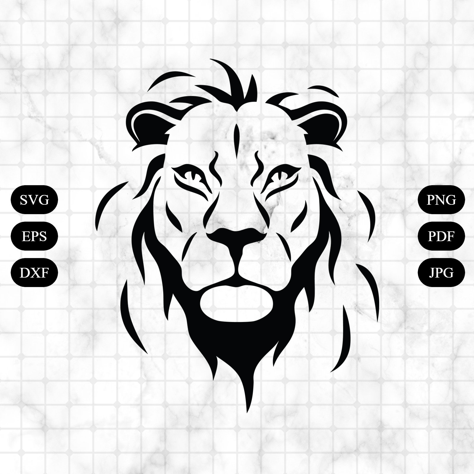 Free Free 119 Simple Lion Head Svg SVG PNG EPS DXF File