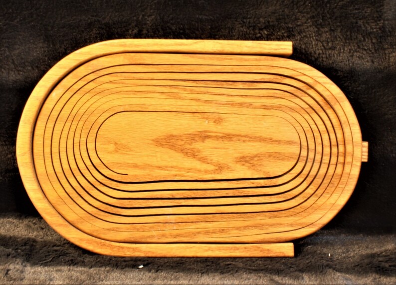 Retro Collapsible Wooden Bread Basket, Very Unusual Etsy